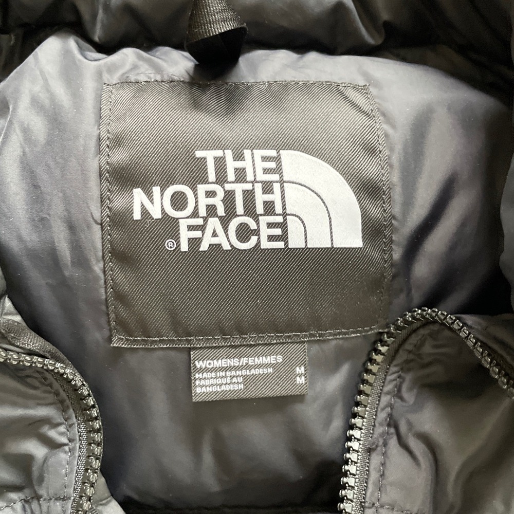 The North Face 700 Womens Black Down Puffer Jacket Ripstop Full Zip Medium M - Picture 4 of 16